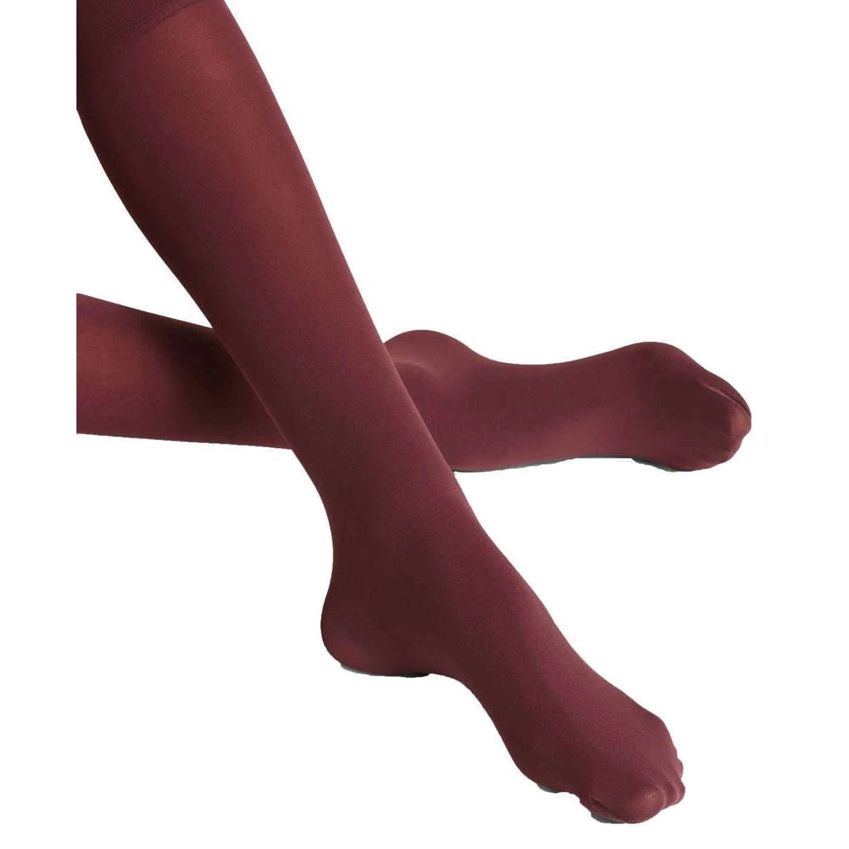 Falke Pure Matt 50 Denier Knee-High Tights - Burgundy - Image 5