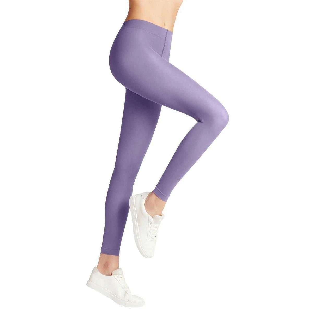 Falke Pure Matt 50 Denier Leggings - Lavender - Image 3