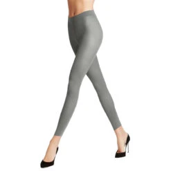 Falke Pure Matt 50 Denier Leggings - Lunar Grey