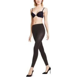 Falke Pure Matte 100 Den Leggings - Anthracite Grey