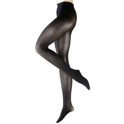 Falke Pure Matte 50 Denier Semi-Opaque Matte Tights - Black
