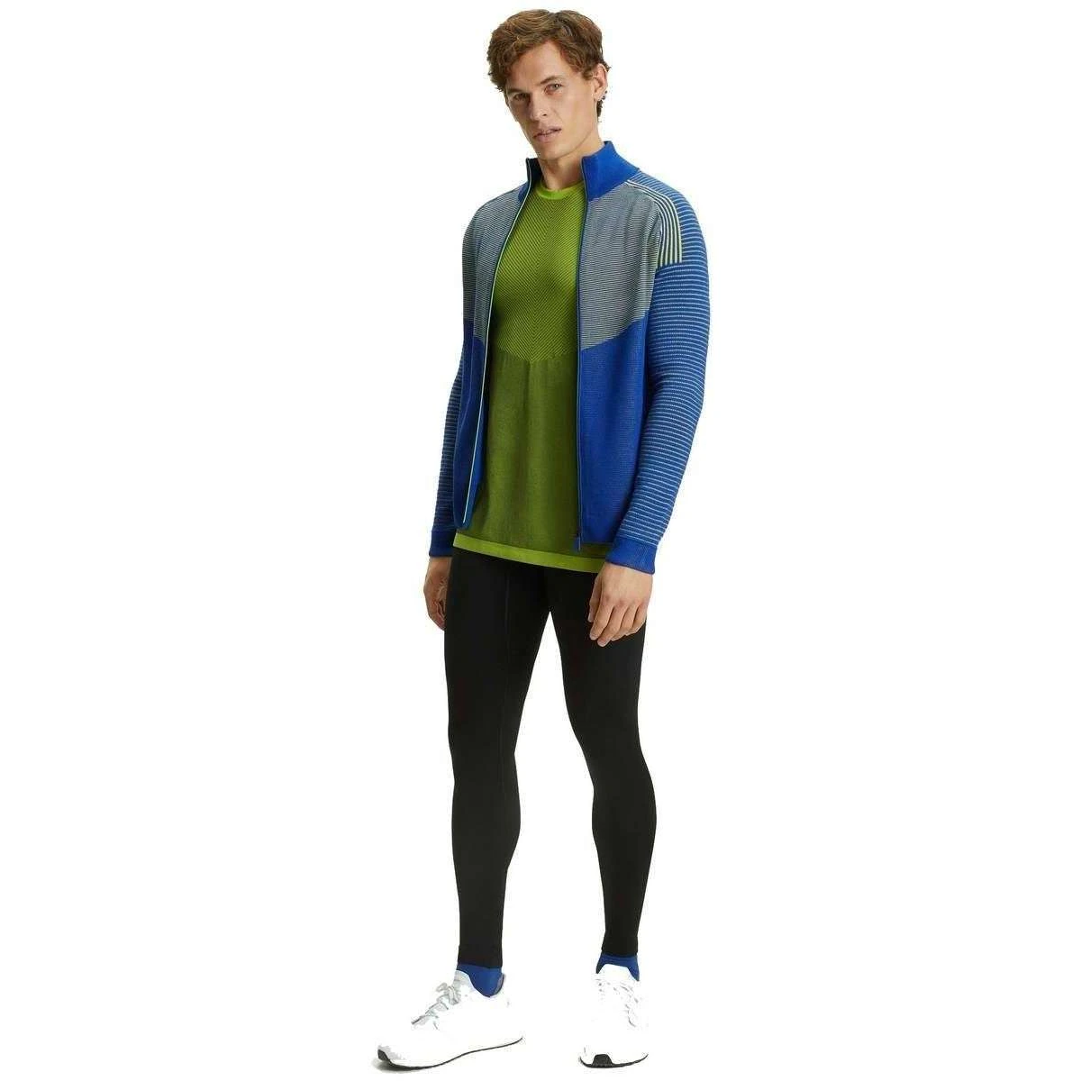 Falke Running Zip Jacket - Yve Blue/Green - Image 4