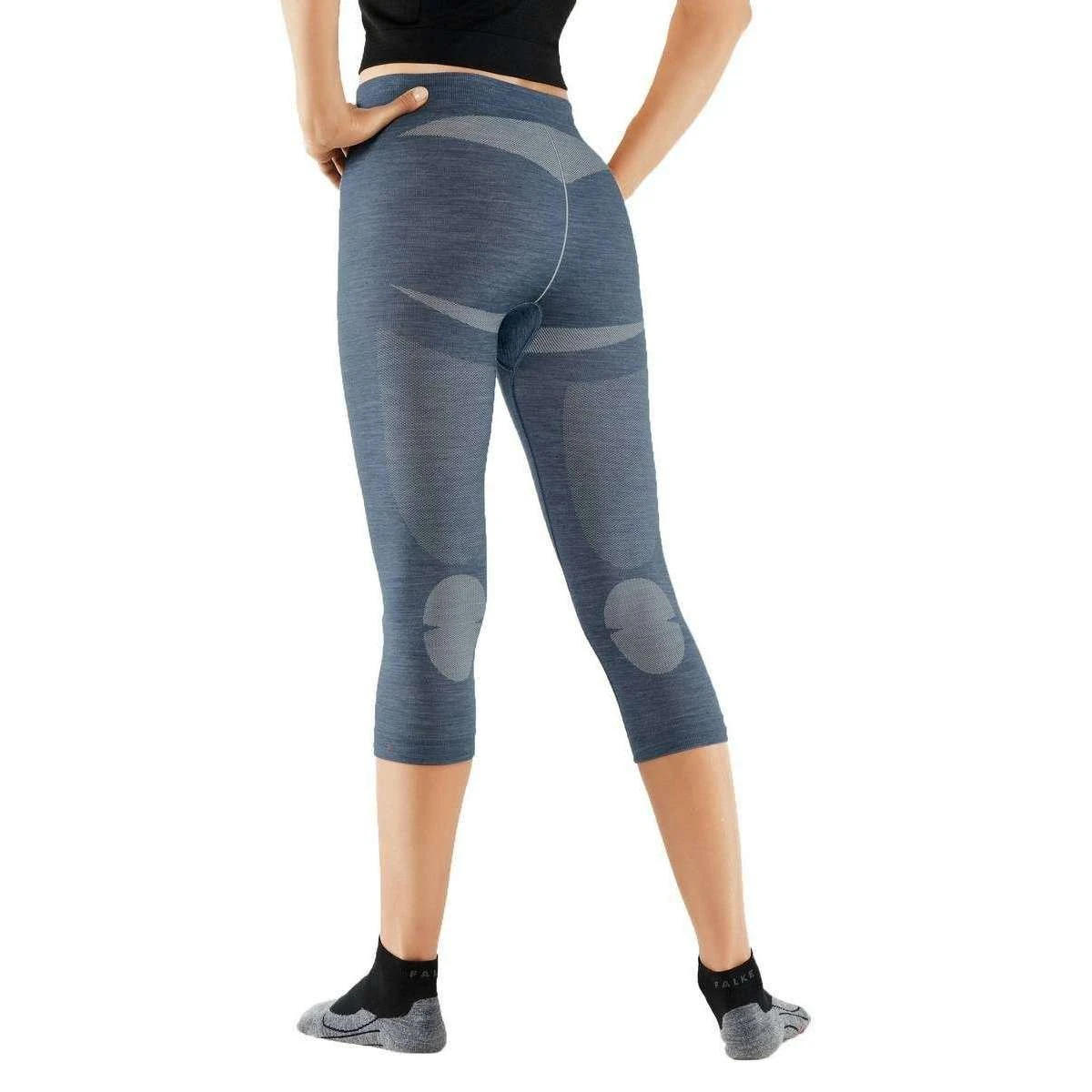 Falke Wool Tech Light 3/4 Tights - Capitain Blue - Image 2