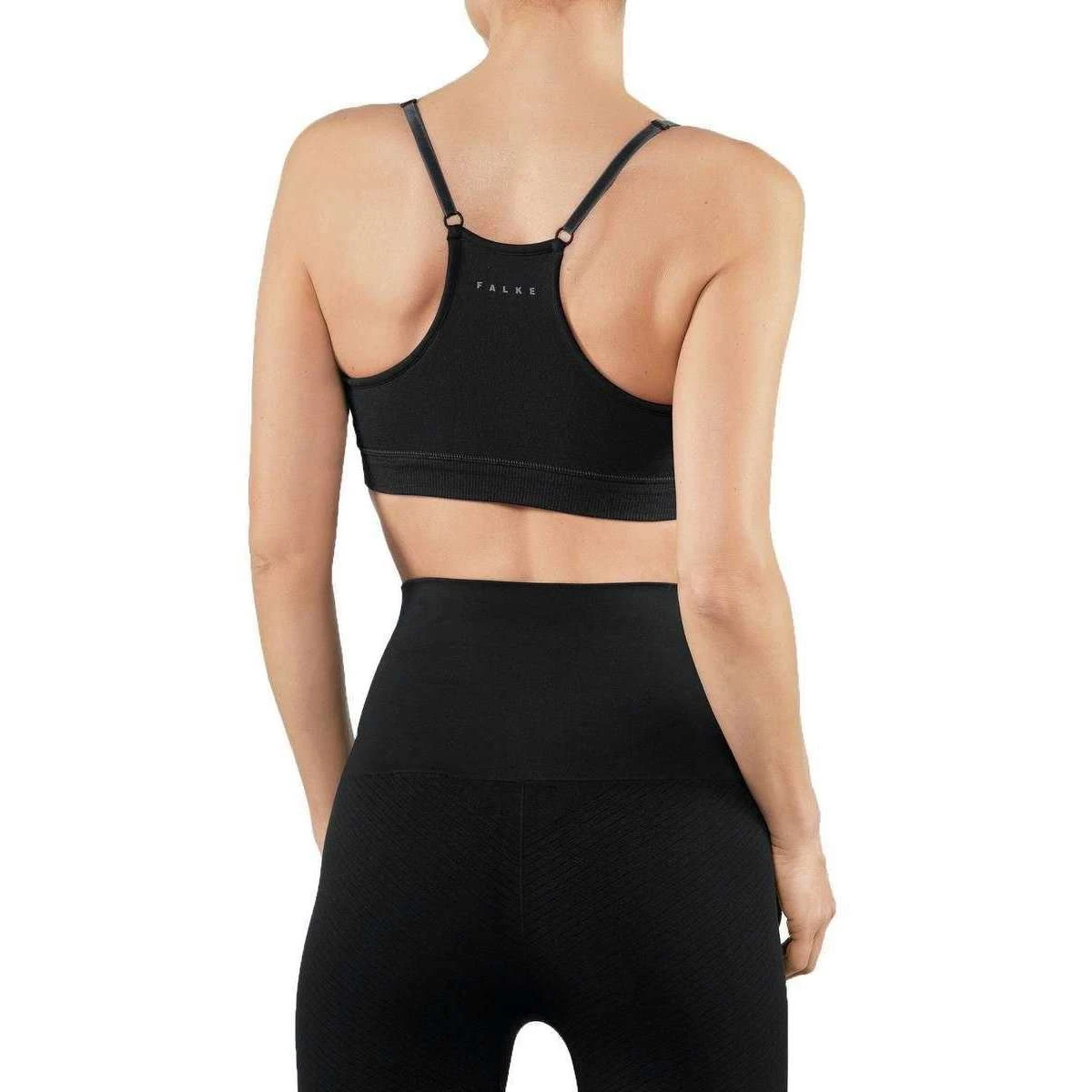 Falke Wool Tech Light Sports Bra - Black - Image 2