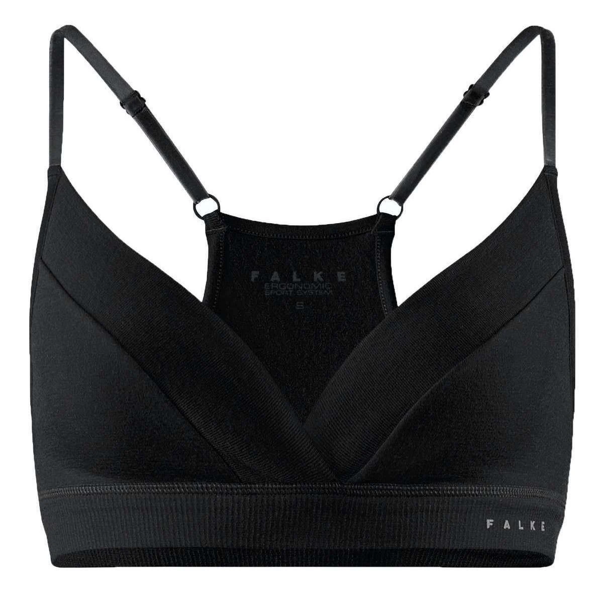 Falke Wool Tech Light Sports Bra - Black - Image 3