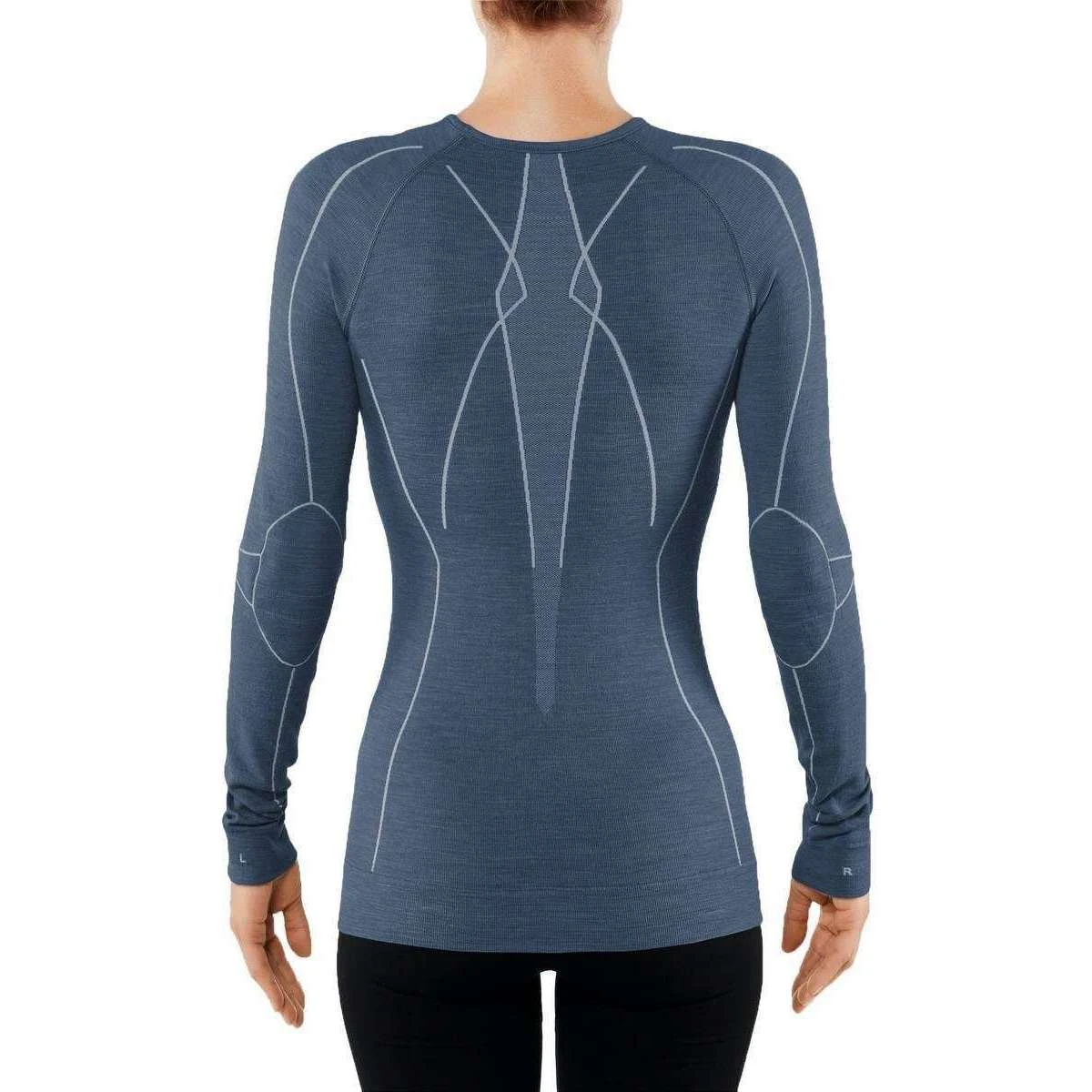 Falke Wool Tech Long Sleeved T-Shirt - Capitain Blue - Image 2