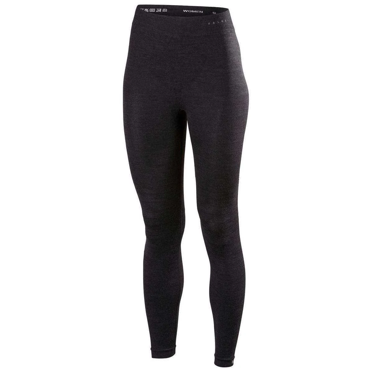 Falke Wool Tech Long Tights - Black