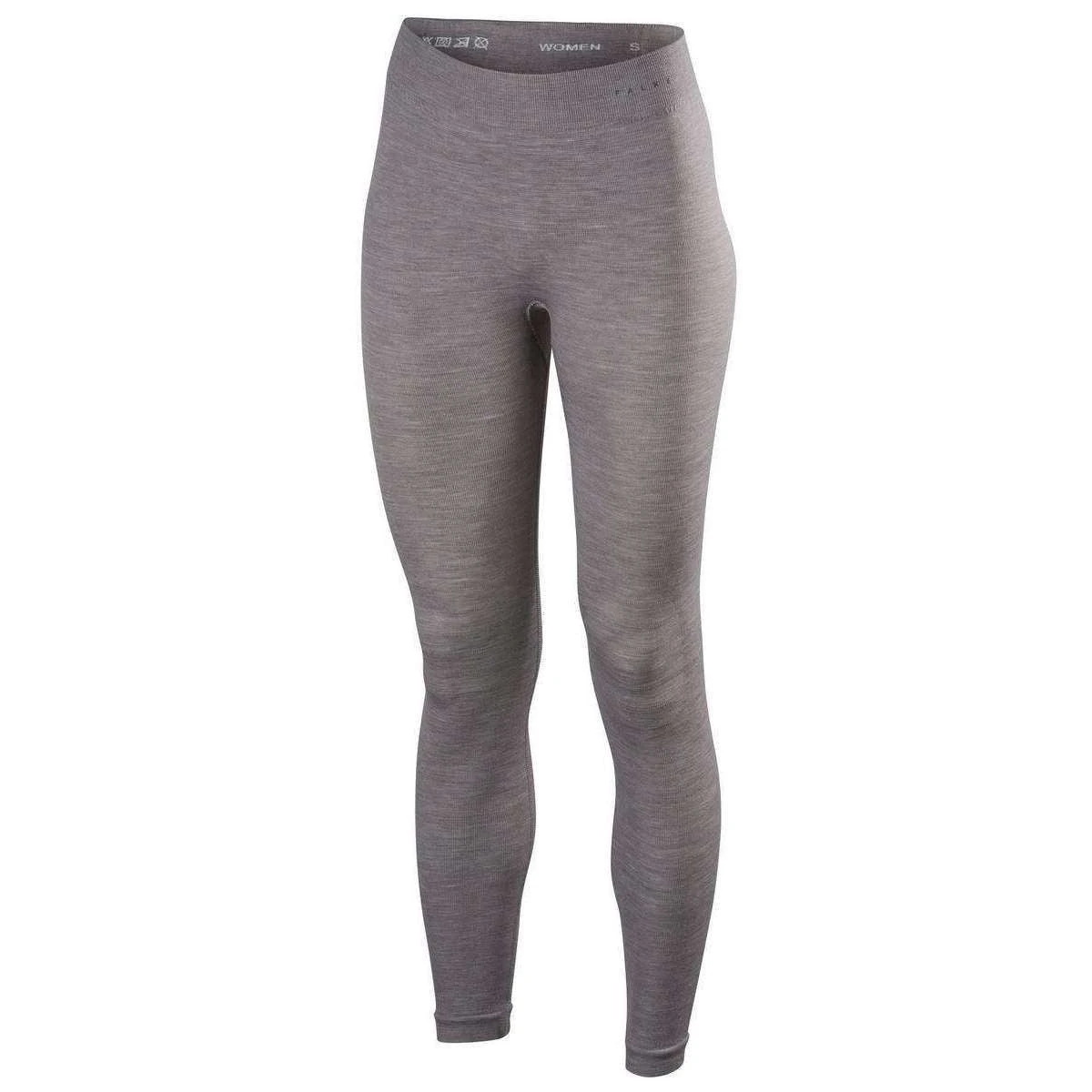 Falke Wool Tech Long Tights - Heather Grey