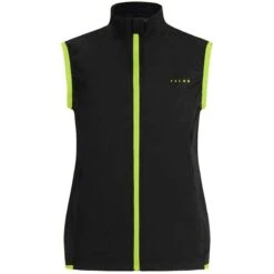 Falke Zipped Biking Waistcoat - Black/Green