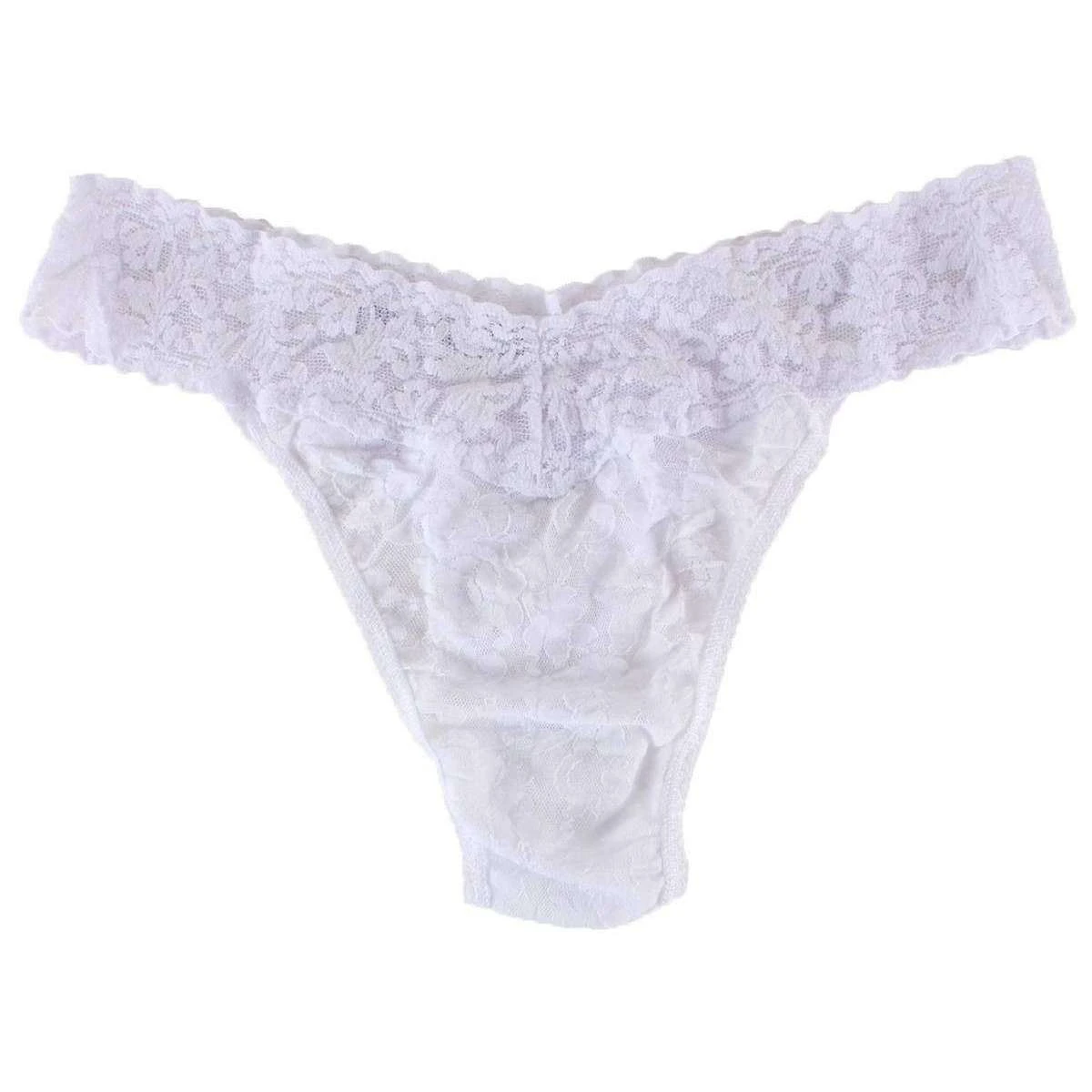 Hanky Panky Signature Lace 3 Pack Original Rise Thong - Black/White/Chai Beige - Image 4