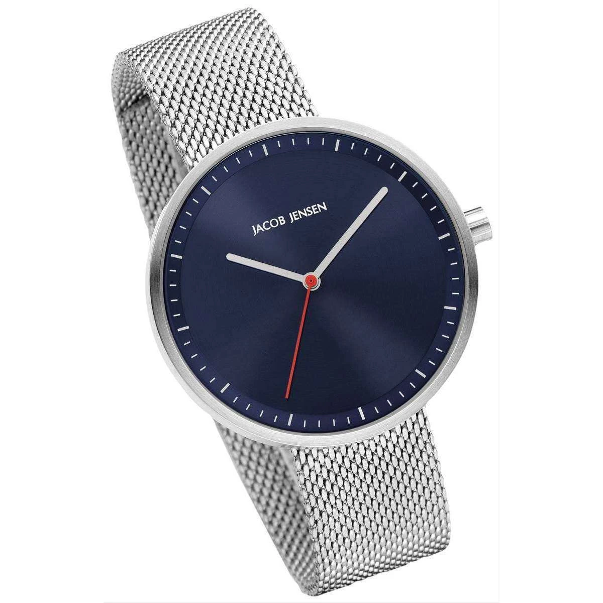 Jacob Jensen Strata Series Watch - Silver/Blue - Image 2