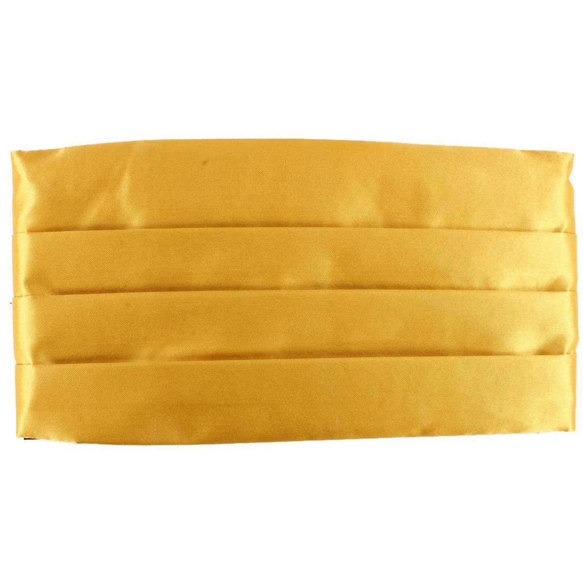 Knightsbridge Neckwear Bow Tie And Cummerbund Set - Yellow - Image 4