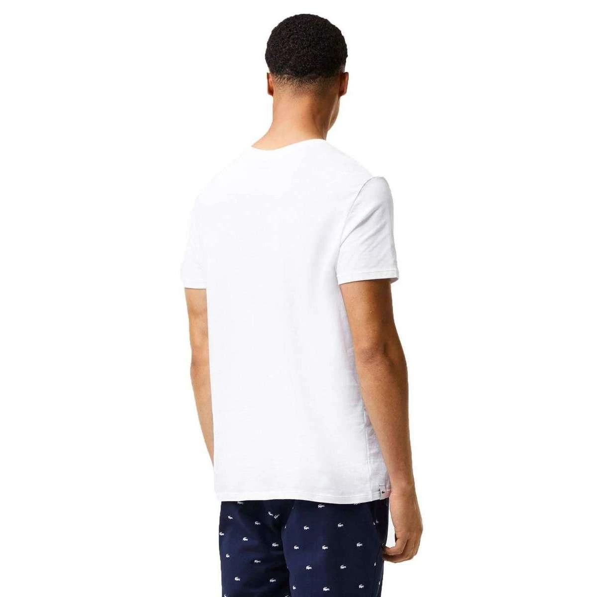 Lacoste Classic Crew Neck 3 Pack T-Shirts - White - Image 3