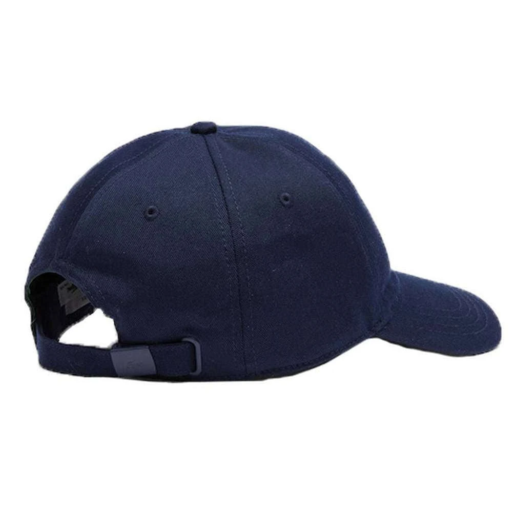 Lacoste Embroidered Croc Organic Cotton Twill Cap - Navy - Image 3
