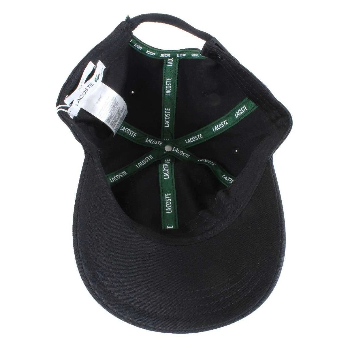 Lacoste Organic Cotton Cap - Black - Image 4