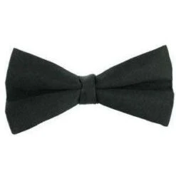 Michelsons Of London Satin Silk Bow Tie - Black