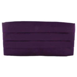 Michelsons Of London Satin Silk Cummerbund - Purple