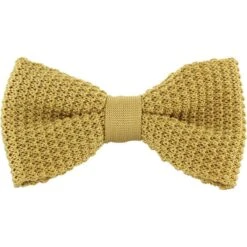 Michelsons Of London Silk Knitted Bow Tie - Yellow
