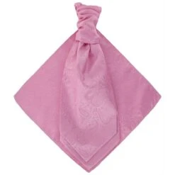 Michelsons Of London Tonal Paisley Cravat And Pocket Square Set - Pink