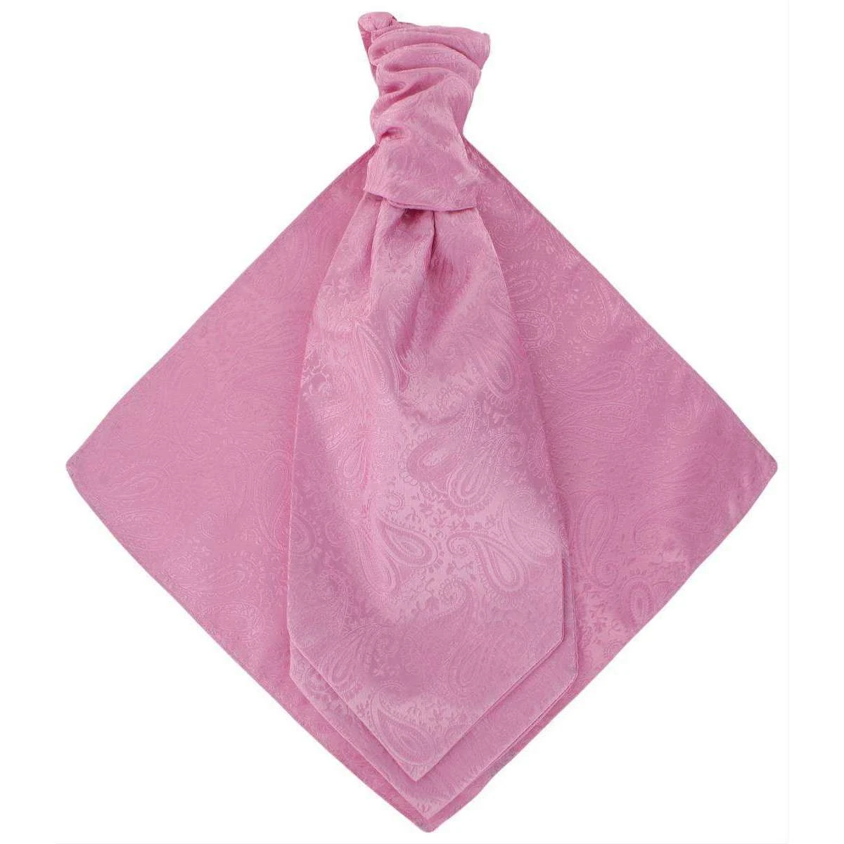 Michelsons Of London Tonal Paisley Cravat And Pocket Square Set - Pink