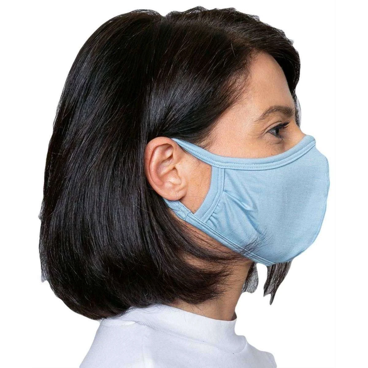 Obviously Ear Loop Face Mask - Light Blue - Image 3
