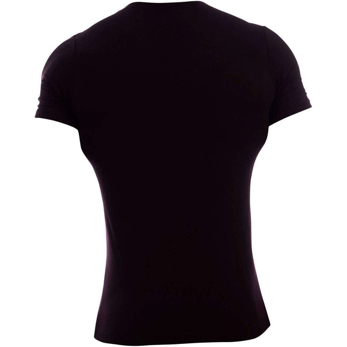 Obviously Essence Crew Neck Short Sleeve Undershirt - Black - Image 2