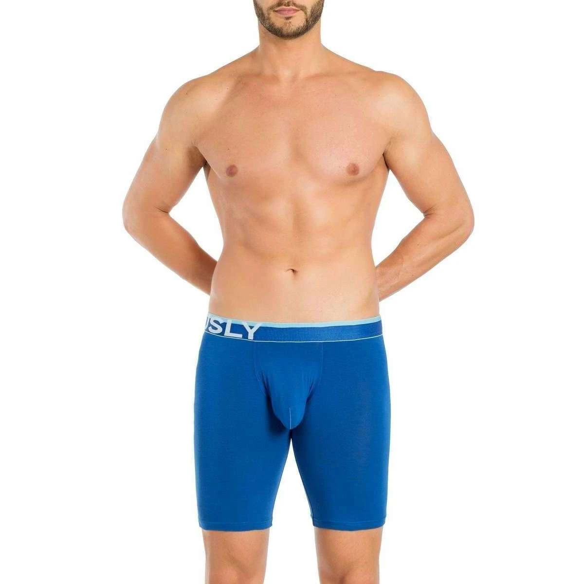 Obviously EveryMan AnatoMAX Boxer Brief 9inch Leg - Blue - Image 4