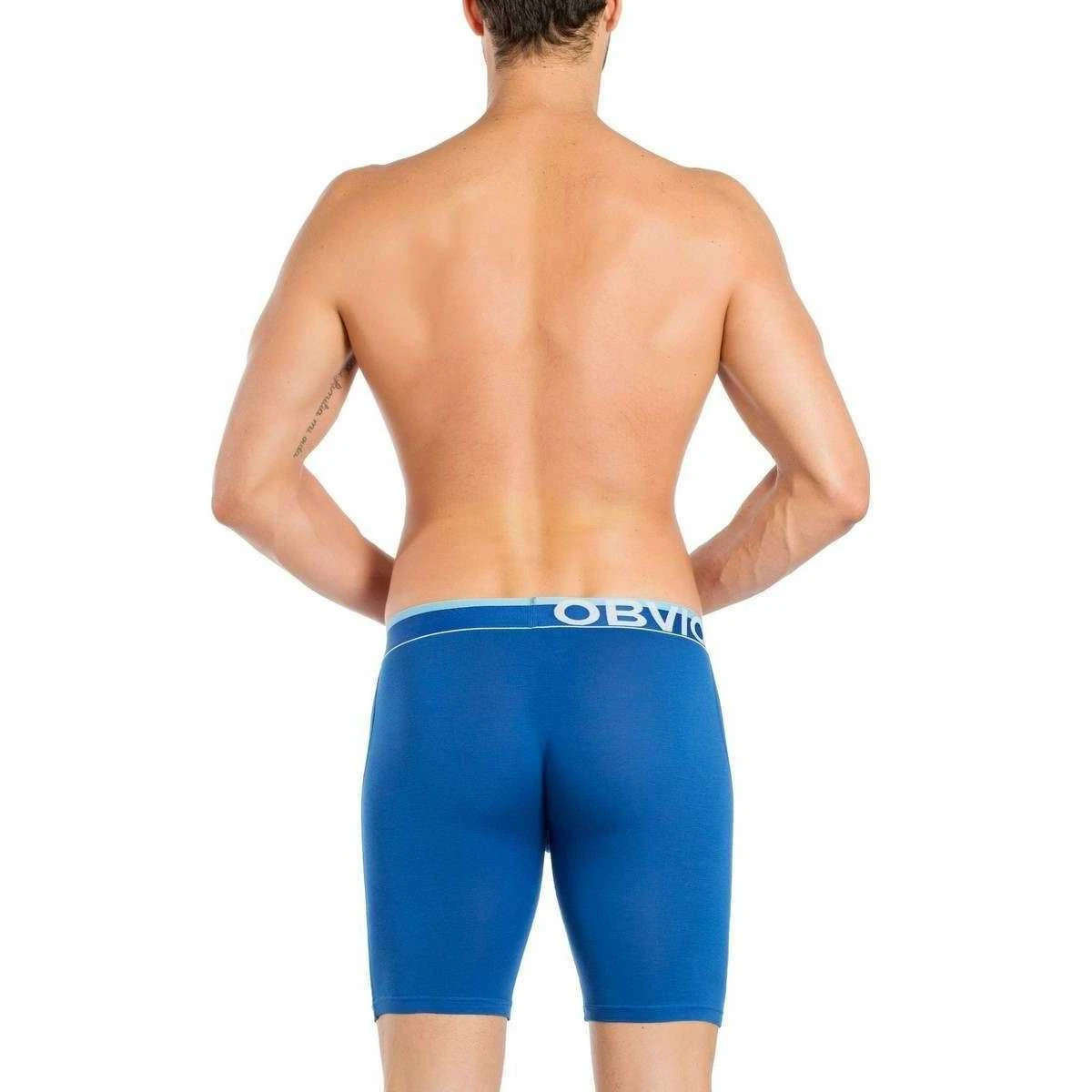 Obviously EveryMan AnatoMAX Boxer Brief 9inch Leg - Blue - Image 5