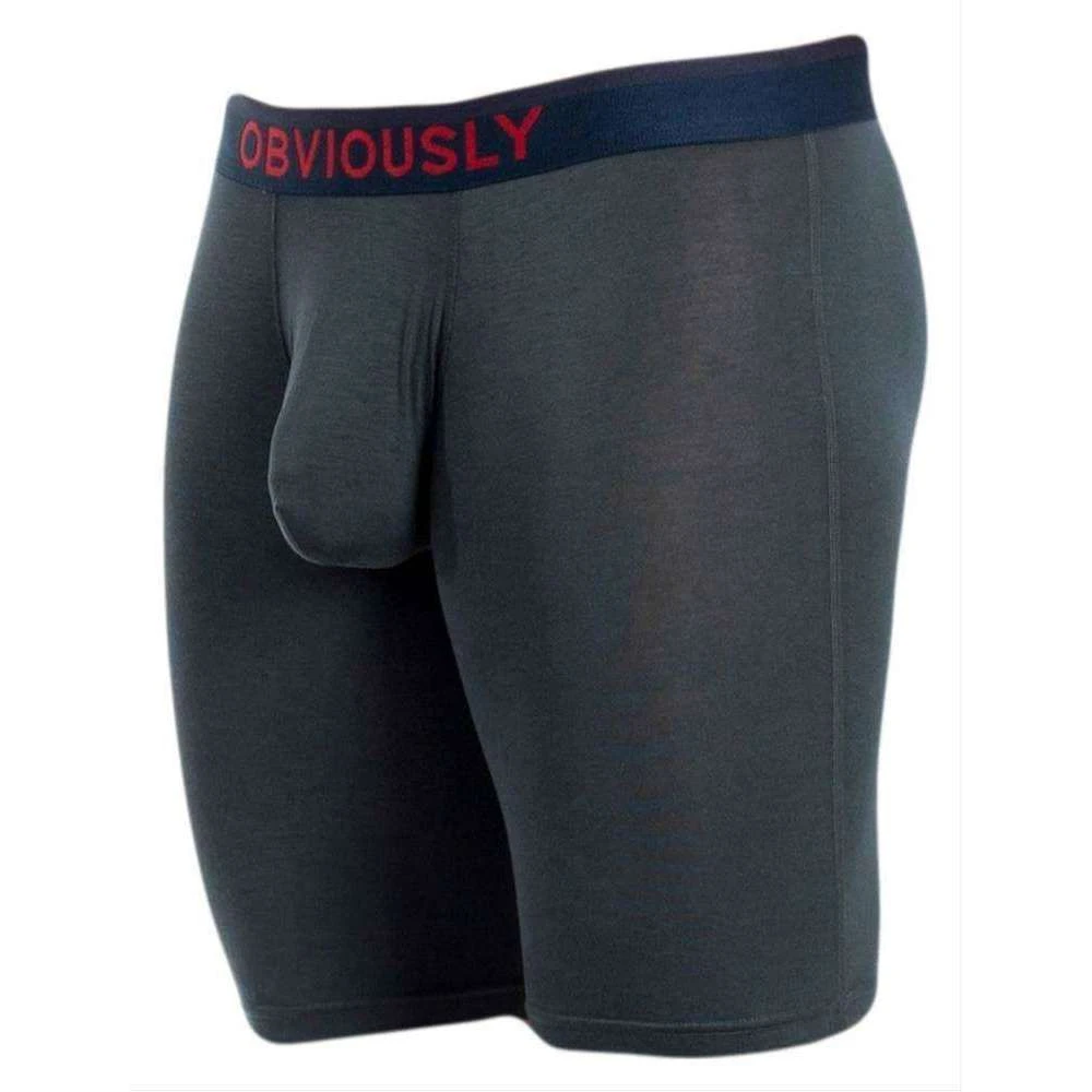 Obviously FreeMan AnatoFREE Boxer Brief 9inch Leg - Ash Grey - Image 2