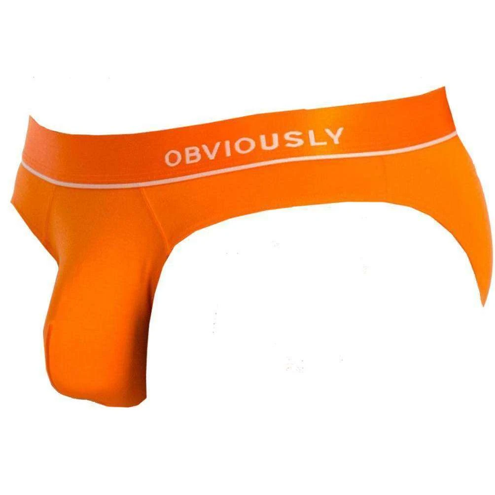 Obviously PrimeMan AnatoMAX Hipster Brief - Orange - Image 3
