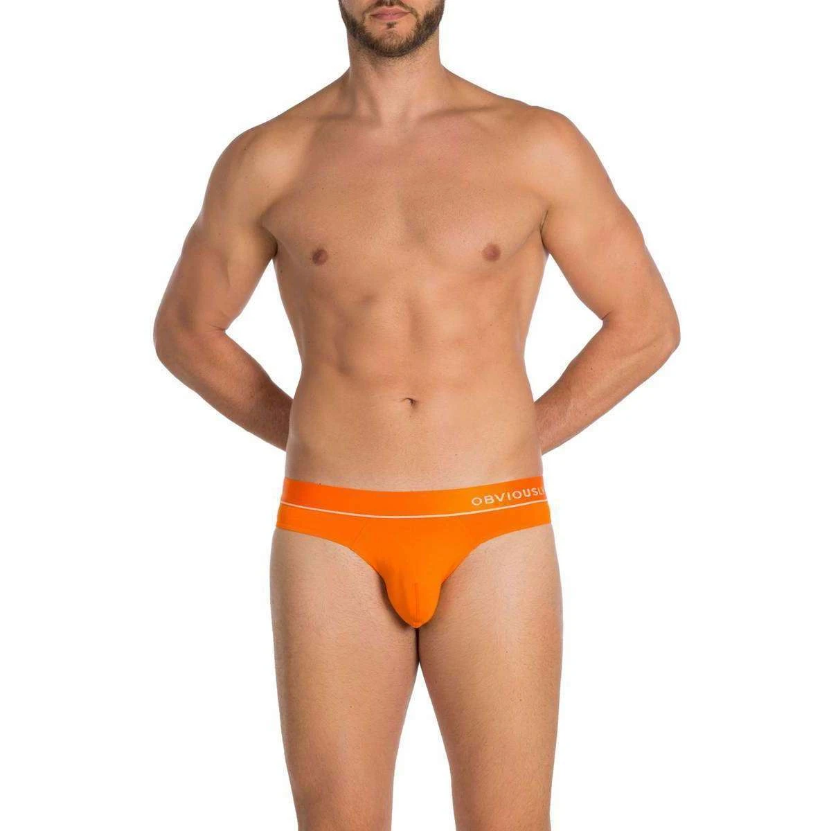 Obviously PrimeMan AnatoMAX Hipster Brief - Orange - Image 4