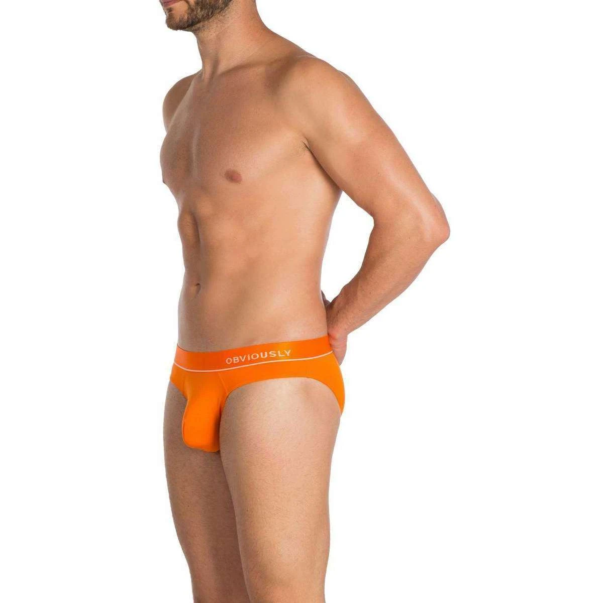 Obviously PrimeMan AnatoMAX Hipster Brief - Orange - Image 6