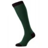 Pantherella Fabian Cotton Fil D'Ecosse Over The Calf Socks - Charcoal Grey
