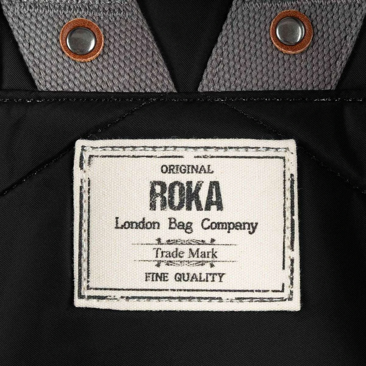 Roka Bantry B Large Sustainable Nylon Backpack - Black - Image 4