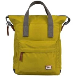 Roka Bantry B Small Sustainable Canvas Flannel Backpack - Pea Green