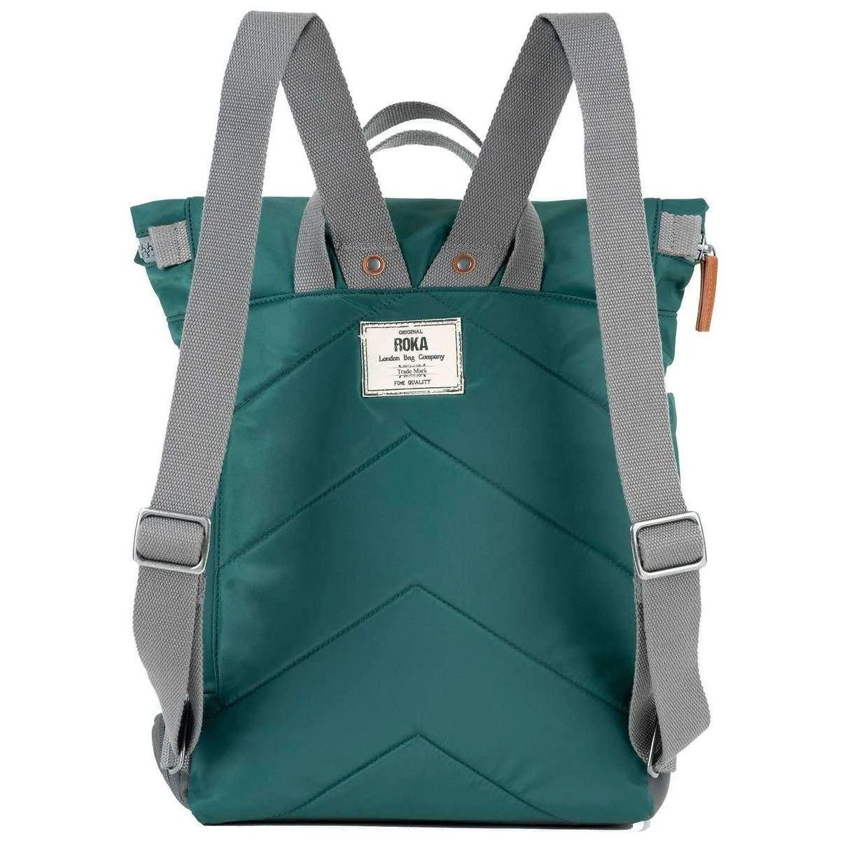 Roka Bayswater B Medium Sustainable Nylon Backpack - Teal Blue - Image 2
