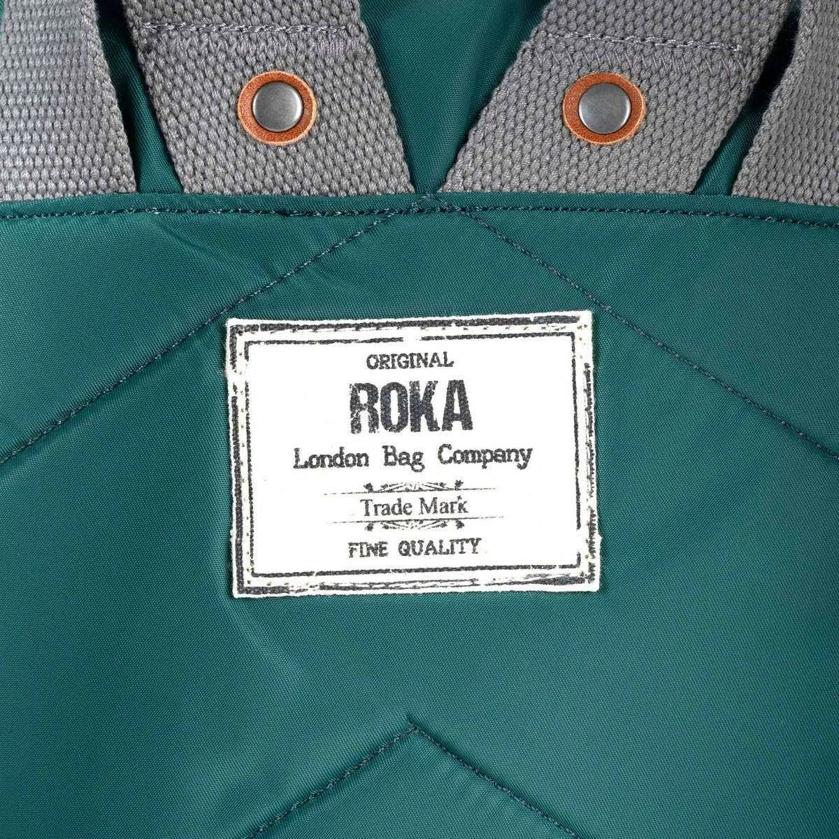 Roka Bayswater B Medium Sustainable Nylon Backpack - Teal Blue - Image 5