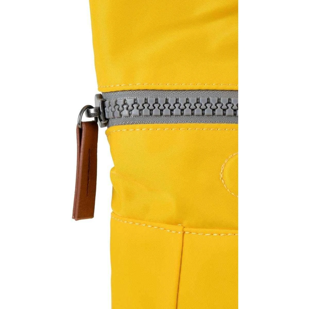 Roka Canfield B Medium Sustainable Nylon Backpack - Aspen Yellow - Image 7