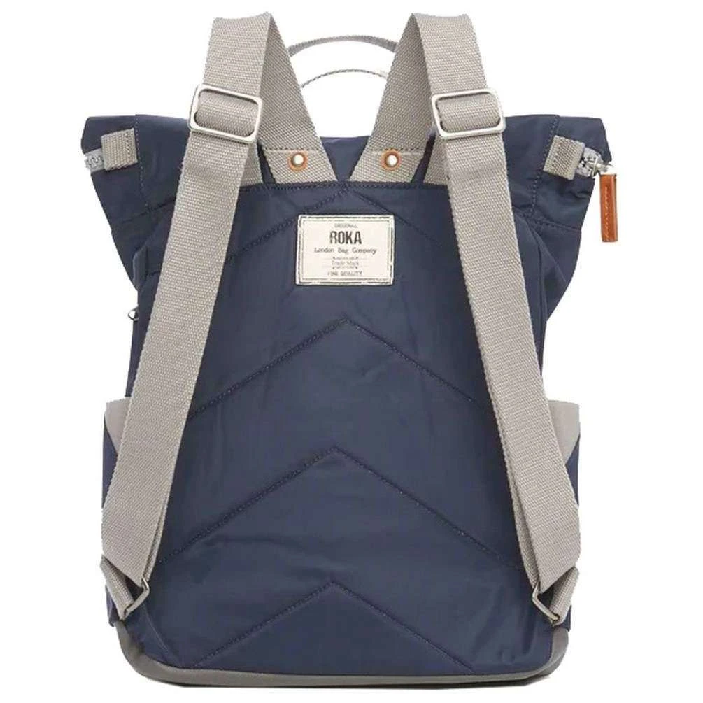 Roka Canfield B Medium Sustainable Nylon Backpack - Midnight Blue - Image 2