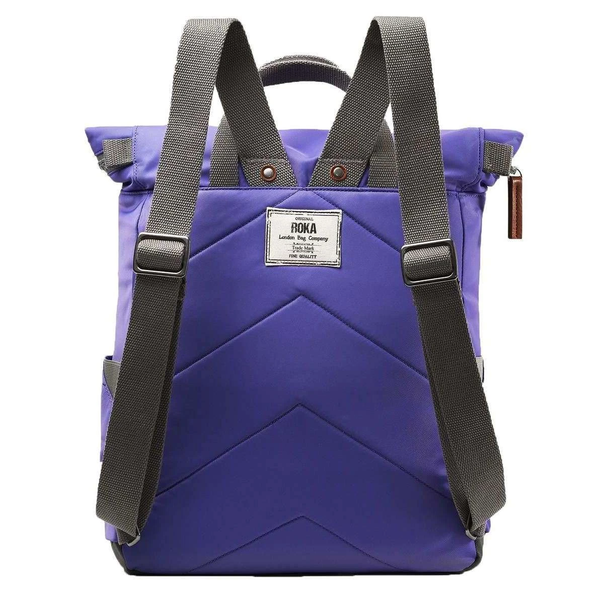 Roka Canfield B Medium Sustainable Nylon Backpack - Peri Purple - Image 2