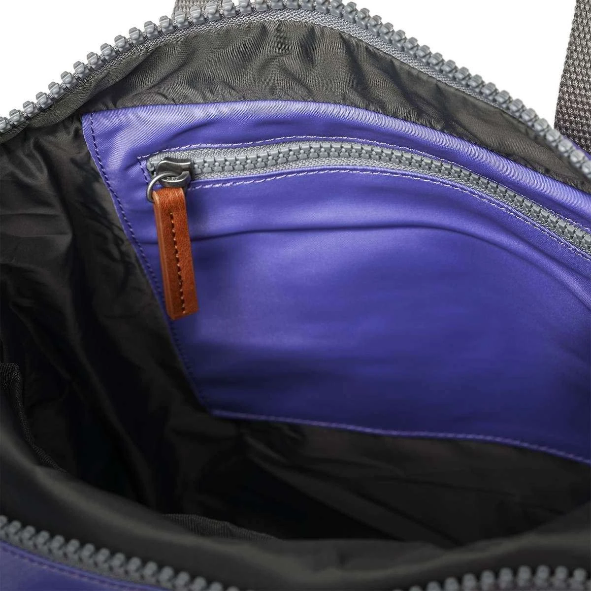 Roka Canfield B Medium Sustainable Nylon Backpack - Peri Purple - Image 4