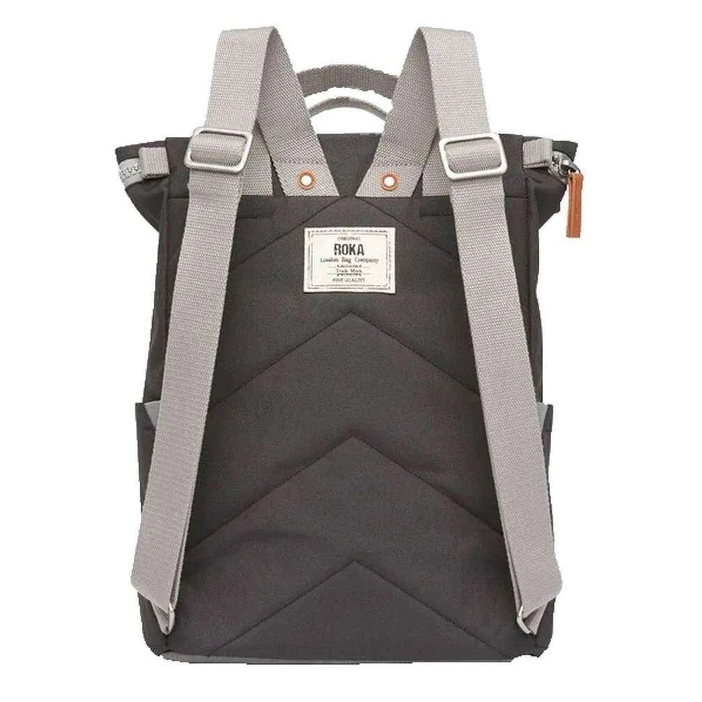 Roka Finchley A Large Sustainable Canvas Backpack - Ash Grey - Image 2