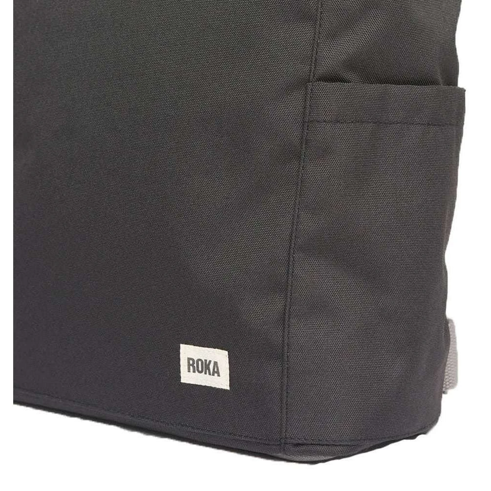 Roka Finchley A Large Sustainable Canvas Backpack - Ash Grey - Image 5