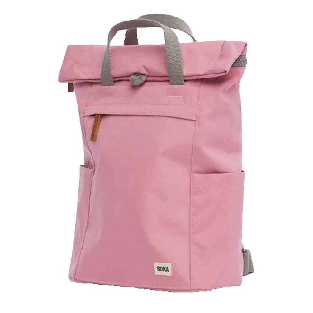 Roka Finchley A Medium Sustainable Canvas Backpack - Antique Pink - Image 3