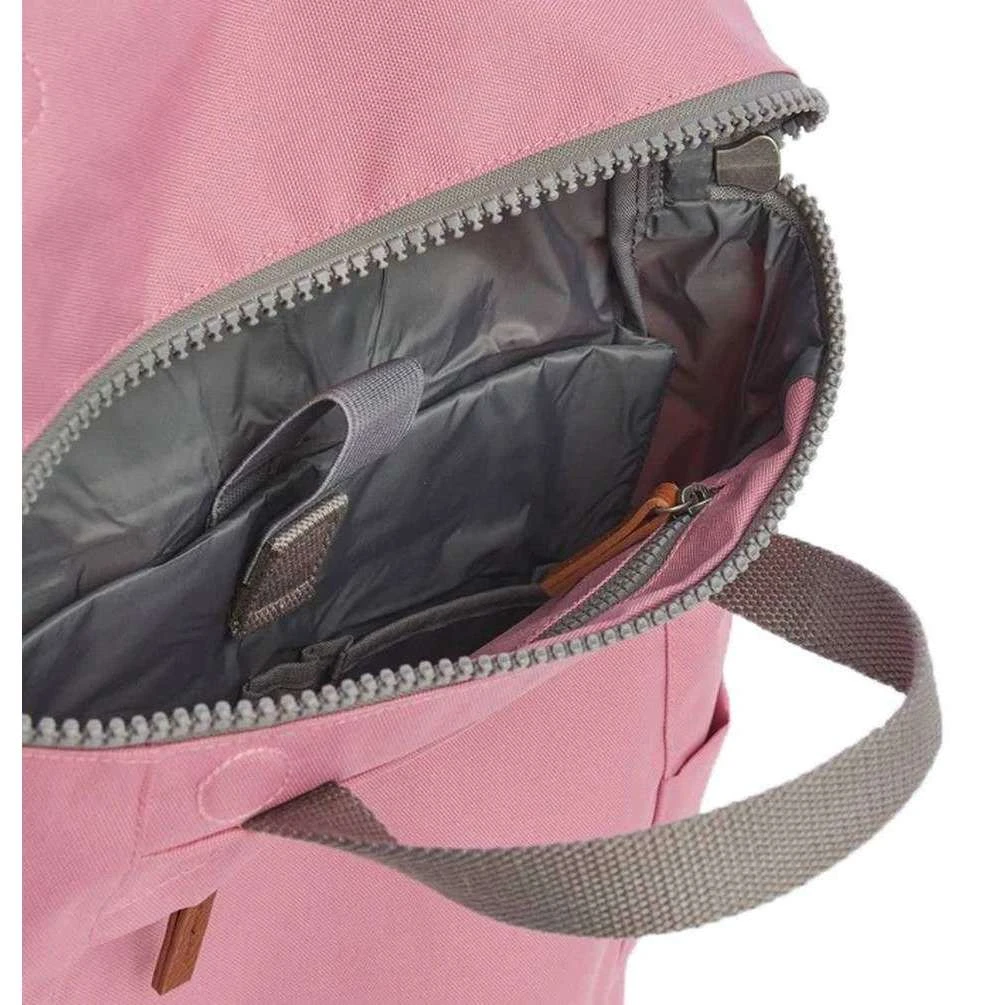 Roka Finchley A Medium Sustainable Canvas Backpack - Antique Pink - Image 5