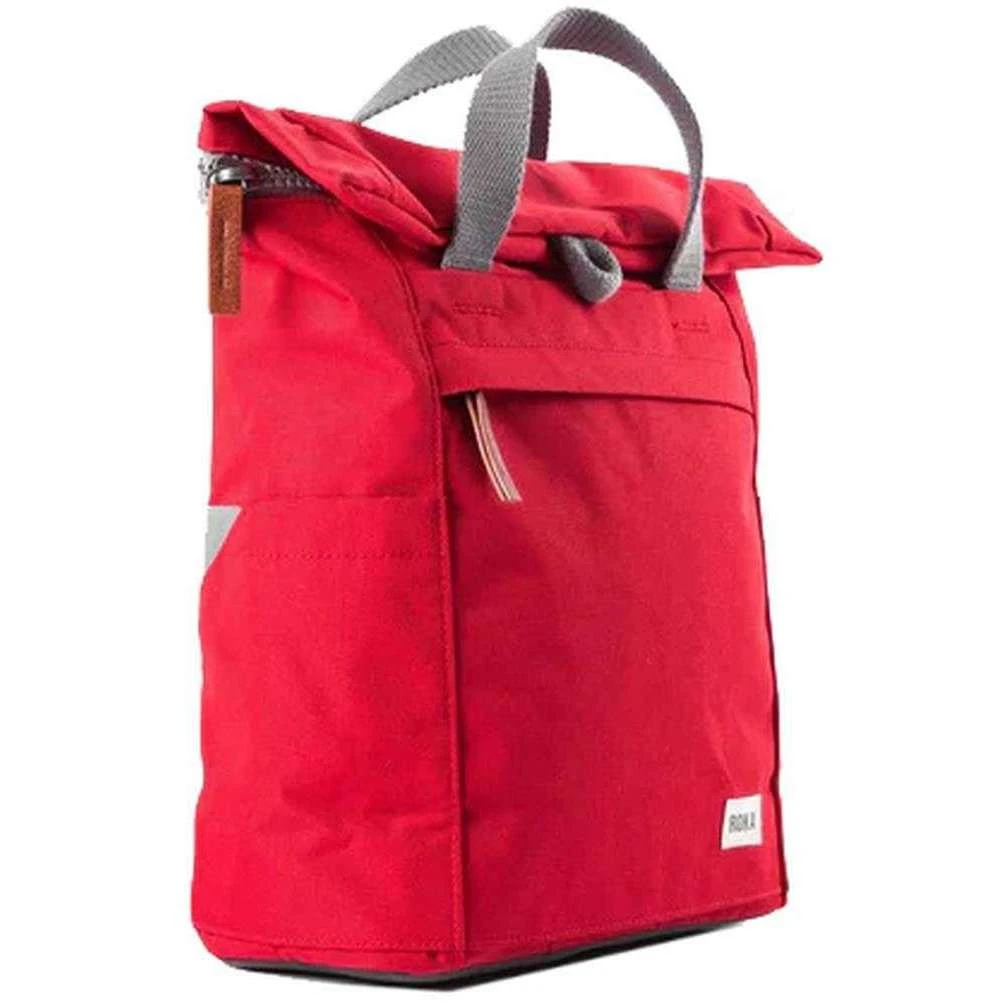 Roka Finchley A Small Sustainable Canvas Backpack - Mars Red - Image 3