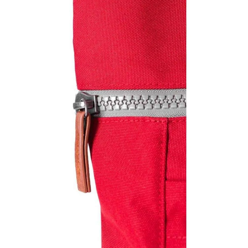 Roka Finchley A Small Sustainable Canvas Backpack - Mars Red - Image 7
