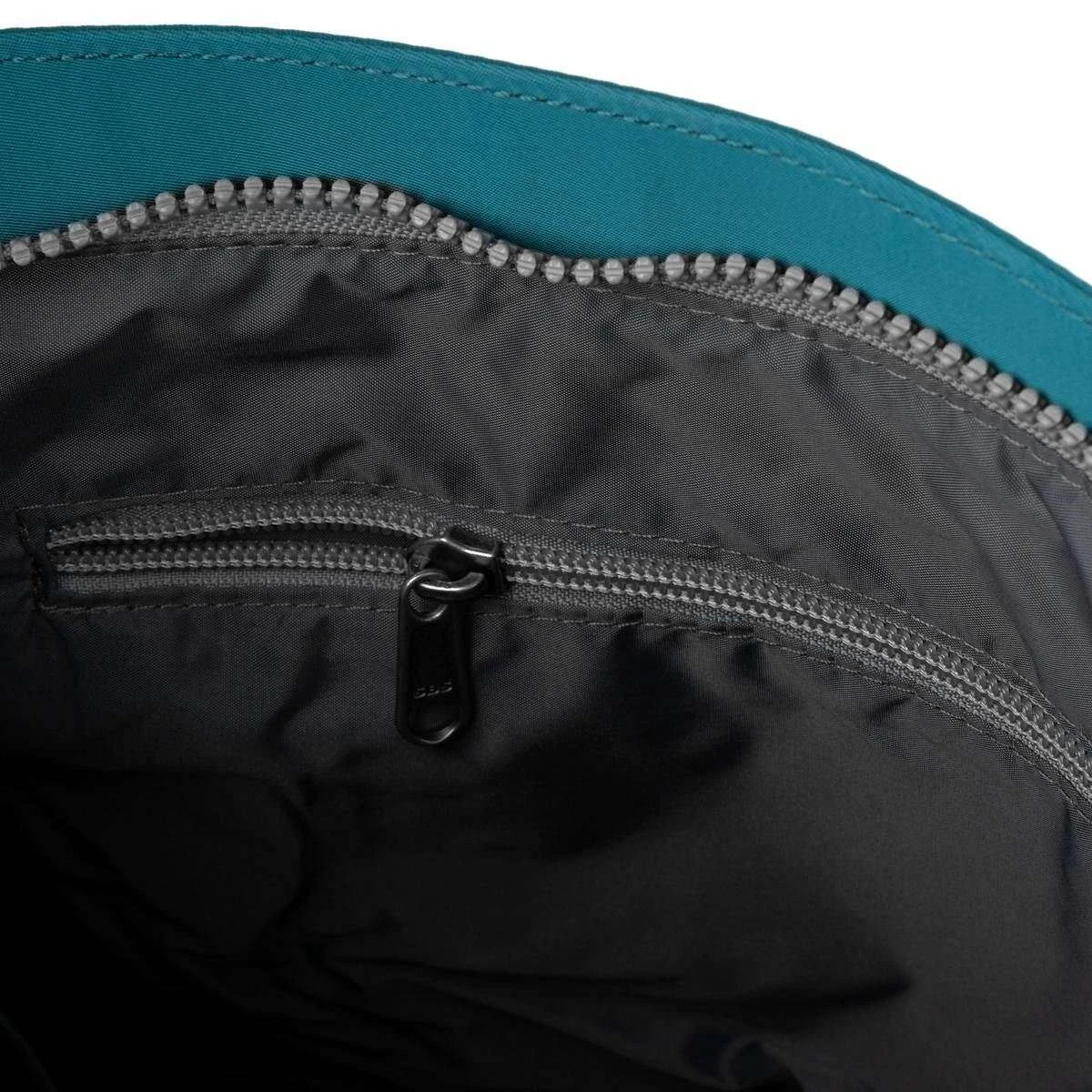 Roka Kennington B Medium Sustainable Nylon Cross Body Bag - Marine Blue - Image 4