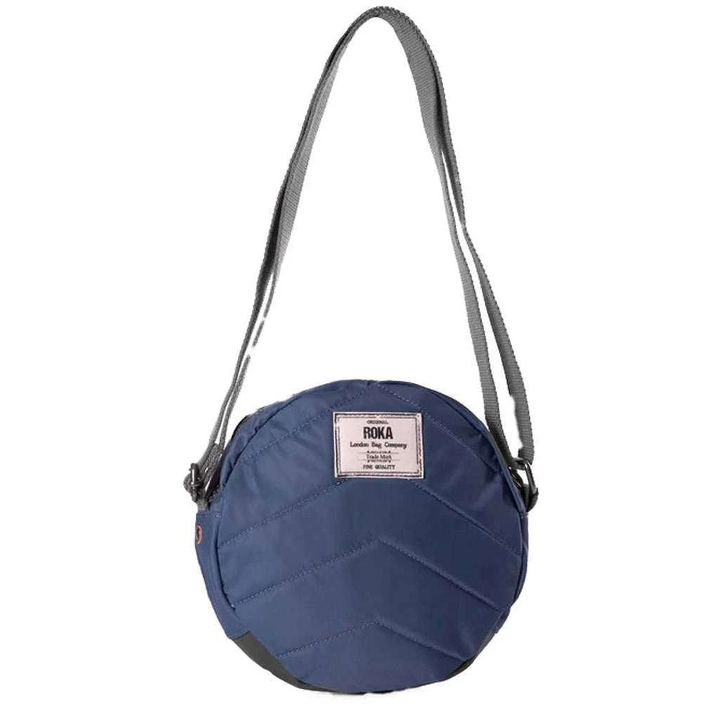 Roka Paddington B Small Sustainable Nylon Crossbody Bag - Airforce Navy - Image 3