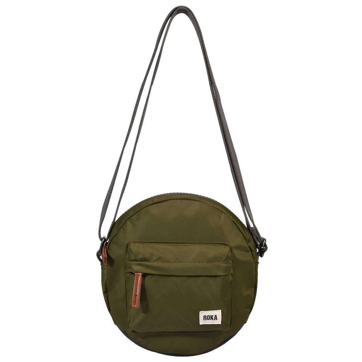 Roka Paddington B Small Sustainable Nylon Crossbody Bag - Military Green